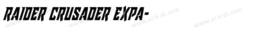 raider crusader expa字体转换